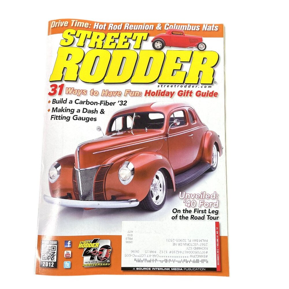 Street Rodder Magazine December 2012 u Vol 41  No 12  Car Restoration Tips Trick